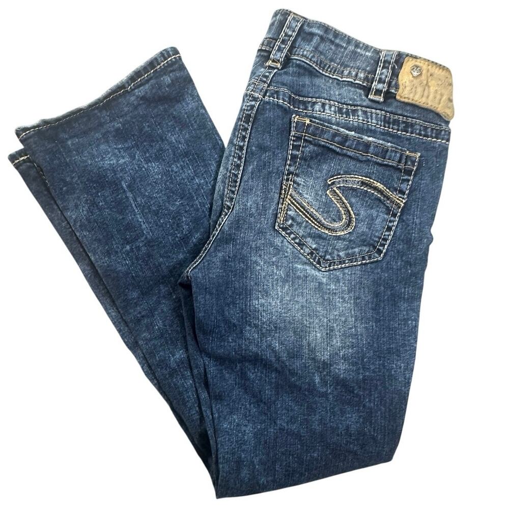 Silver Jeans Co. Suki Mid Slim Bootcut Fluid Denim Dark Wash